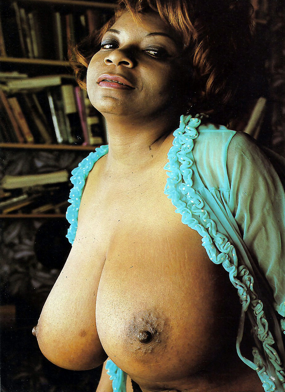 Naked plump granny with..